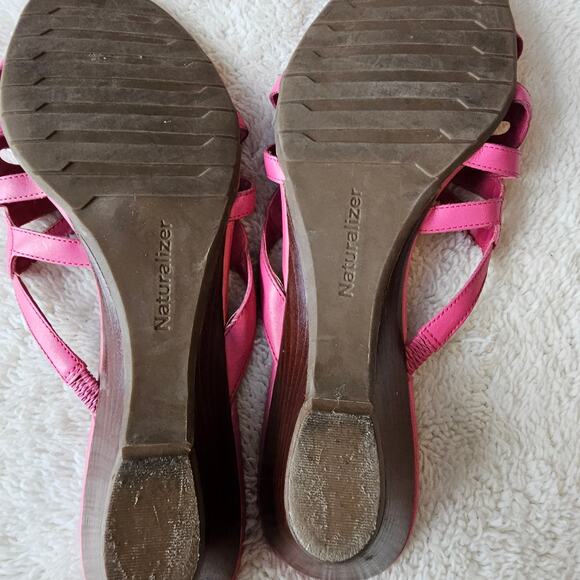 Naturalizer Women's Leather Butterfly Wing Slip On Sandals Size 10N Pink Party - Picture 3 of 4